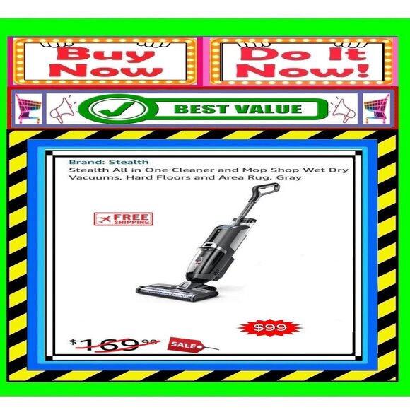 🛑 STEALTH Cordless Smart ➕🆒 VACUUM CLEANER Wet/Dry Portable UNIT 💸BUY NOW‼️🟢 - Picture 1 of 16